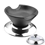 Pot Lid Handle, Pot Lid Knob, Kitchen Accessories, Glass Pot Lid Handle, Bakelite Matte Lid, Beads Lid Handles, Lid Handle Heat Resistant with Screws, Suitable for Pan Lid with Hole