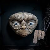 SUNJULY Outdoor Statues - Tree Face Garden Ornaments, Alien Decoration, Whimsical Resin Sculptures for Patio, Balcony, Yard, Housewarming Gifts