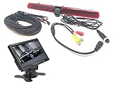 Dolphin Automotive Brake Light Reversing Camera For VW Transporter T5 Van 2003-2015 Single Door Tail Lift - With 7" Dash Monitor