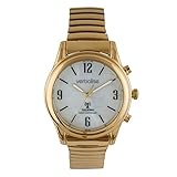 VLRC-208EXP Ladies Radio-Controlled Talking Watch 9ct Gold-Plated Case; Speaks Time & Date etc; Ideal for Visually Impaired, Blind & Elderly, 2 Year Guarantee, UKs No1 for Quality Service and Choice