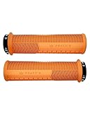 Peaty's Monarch Grips - Orange/Mushroom/Thick - Trail Comfort, Durable, Ergonomic Finger Bars, Support Thumb Pad, All Day Riding, All Weather & Terrain, MTB Enduro Downhill Ebike Mountain Bike