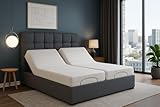 The Dewsbury Adjustable Mobility bed With Mattress And Headboard Electric Adjustable Bed (Cream, 5ft king size)