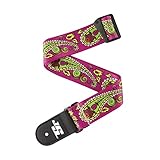 D'Addario Accessories Joe Satriani Guitar Strap - Guitar Accessories - Electric Guitar Strap, Acoustic Guitar Strap, Acoustic Electric Guitar Strap & Bass Guitar Strap - Paisley Purple
