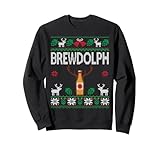 Brewdolph Craft Beer Snobs Ugly Christmas Sweatshirt