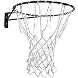 Ziland Netball Ring and Net [Set] • Regulation size 38cm diameter • Wall mounted fixings included