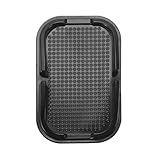 sourcing map Car Dashboard Anti-Slip Mat 6" x 4" Universal Sticky Dash Pad Washable Reusable Car Non-Slip Mats for Phone Keys Sunglasses Electronic Devices, Black