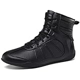 Men's Boxing Shoes Pro Wrestling Shoes Women's Fitness Training Boxing Boots Black UK 9