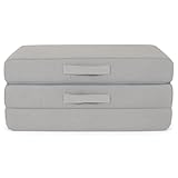 Single Cube Tri-fold Zbed Folding Portable Mattress – Lightweight & Compact Foldable Bed for Living Room, Travel & Sleepovers – Washable Cover, High-Density Foam Support