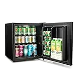 Subcold Cave50 LED Solid Door Beer Fridge for Wine & Drinks | Mini Chiller with Can Dispenser | 44 Cans (Black)