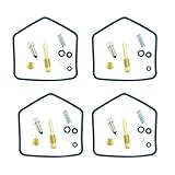 Replaces Kit Motorcycle Carburetor Rebuild Repair Kit For Kawasaki LTD 440 700 750 KZ KZ440 KZ750 Float Needle Valve Pilot Screw Set