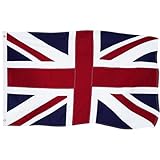 ROTERDON British Flag 3x5 FT Outdoor - Heavy Duty Cotton Union Jack England Flags, Vibrant Colors and Fade Proof, Embroidered Sewn Stripes United Kingdom UK Flag with Brass Grommets 3x5 Feet