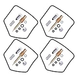 BTFWM 4 Sets Motorcycle Carburetor Carb Repair Rebuild Kit Cab K5 KZ750 KZ 750 LTD ZN700 Motorcycle Carburetor Repair Kit