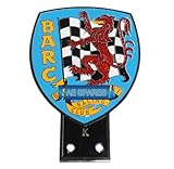 AEspares Compatible With British Automobile Racing Club Car Grille Badge With Black Bottom