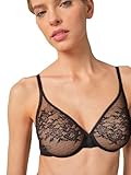 Gossard Glossies Lace Non Padded Moulded Sheer Bra Black 28F