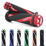 Area1 handlebar grips motorbike for Street Triple Street S Street Cup Twin Sprint GT 675 900 Trophy Speed Twin Gold Line Speed 400 Speed Four SpeedTriple 1050 (Coil,red,22/24/25mm)