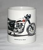 Motorbike Mug. BSA Gold Star DBD34 Illustration.