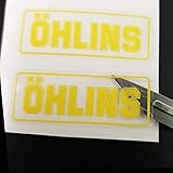 Twisted Melon Ohlins yellow clear vinyl replacement sponsor graphics decals stickers graphics x 2 LARGE Style #1