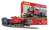 Hornby R1270M Valley Drifter Train Set - Analogue OO Gauge Model Railway, Includes: 1x 0-4-0 Steam Locomotive, Open Wagon, 4 wheel Coach & Track - Starter Electric Model Train Sets - 1:76 Scale