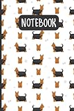 Australian Silky Terrier Notebook: Lined Journal for Silky Terrier Lovers: 6x9, 110 Blank Pages