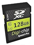 Digi Chip 128GB SDXC Class 10 Memory Card For Panasonic Lumix DMC-FZ1000, DMC-FZ72, DMC-TZ80, DMC-FZ330, DMC-FZ200 and DMC-TZ100 Digital Cameras