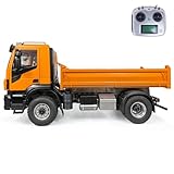 TOUCAN RC HOBBY Metal 2-Speed 1/14 RC Hydraulic Dump Truck 4x2 Remote Control Tipper Car Model