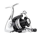 Shakespeare Mach 1 Spinning Reel – Lightweight Graphite Body and Rotor, 2+1 Ball Bearings, Smooth Drag System, and Extra Rigid Bail for Freshwater and Saltwater Fishing - 3000