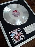 GREASE SOUNDTRACK LP PLATINUM PLATED DISC RECORD AWARD ALBUM