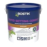 Bostik Rapid Setting Cement 10kg - Fast-Setting 20 Minute Waterproof Repair Mortar - Ready Mixed, Just Add Water - Strong & Durable - For Drain Repairs & Concrete Fixing - Indoor & Outdoor Use