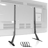PUTORSEN 23-65 Inches Universal TV Stand Legs, Height Adjustable Replacement Stander for LCD/LED/OLED Flat & Curved TV, Table Top Pedestal TV Stands, Max VESA 800x400, Hold up to 40kg (88 lb), Black