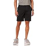Amazon Essentials Men's Slim-Fit Stretch Golf Shorts, Black, 29W