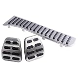 HouYeen 3pcs RHD Fuel Brake Clutch Pedal Cover for V-W Golf MK5 MK6 for Jetta MK5 MK6 CC Scirocco B6