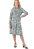 Damart - Print Dress, Blue Floral, 42" inches