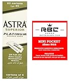 Razor Blades Club - Astra Shaving Blades with Hemostatic Waxes, Pack of 100