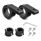 JNNJ 2 Pieces Motorcycle Mounting Bracket, Bull Bar Bracket Clamp, Universal Light Bar Bracket 22-32mm, Headlight Clamp Tube Clamp for Bull Bar, Off-Road, Car, Truck, Boat, Front Guard, Motorbike