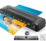 A3 Laminator Machine Laminating Machine - Cold and Thermal Laminator with Laminating Sheets for A3/A4/A5/A6, 5-in-1 Lamination Machine with Paper Trimmer and Corner Rounder for Home Office School