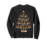 Violin Music Lover Xmas Lights Musical Violin Christmas Tree Sweatshirt