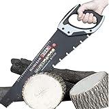 AIRAJ 450mm Pro Hand Saw, Pruning Saw with Chip-Removing Design, Perfect for Sawing, Pruning, Trimming Gardening and Cutting Wood Fast Cutting