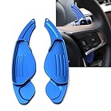ontto Alu Alloy Car Steering Wheel Shift Paddle Shifter Extension fit for Land Rover Discovery Range Rover Sport Evoque Velar J-aguar XE XEL XF XFL F-Pace F-Type Accessories Gear Shift Paddle Blue