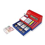 Learning Resources Pretend & Play Calculator Cash Register (UK Currency), Develops Early Maths Skills, Cash Register Toy for Kids, Pretend Play Toy Till, Play Money for Kids , 47 Pieces, Ages 3+