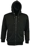 Motorcycle Armoured Hoody Casual Fully Kevlar Lined Fleece Hoodie Protection (X-Large/42) Black