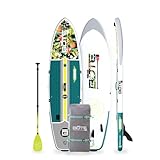 BOTE 10' FT 6" Breeze Aero Inflatable Stand Up Paddle Board, MAGNEPod Compatible Blow Up iSUP Great for Adults Kids Family Travel Friendly Multiple Sizes Color Options