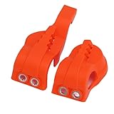 2Pcs Motorcycle Front Fork Shoe Cover Plastic Lower Fork Foot Bottom Protector : Lower Fork Foot Bottom Protector Guard for KTM XC XCF SX SXF XCW EXC EXCF Tpi 6D (Orange)
