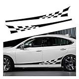WACDXST Car Side Strip Stickers,for Ford Focus ST-Line MK4 2019-2021 Long Stripes Body Decals DIY Skirt Self Adhesive Stickers Styling Decoration Accessories,A