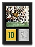 HWC Trading Pele Brazil Gifts Printed Signed Autograph Picture for Football Fans and Supporters - A4 Portrait