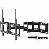 HOME VISION Heavy Duty Full Motion TV Wall Mount Bracket for 40-100 Inch Flat/Curved Large TVs, 77cm/30.3" Long Reach, Swivel & Tilt, Corner Inst., 75kg/165lbs Capacity, Max VESA 800x600mm, HV6802