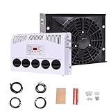 FQMYLTYN 12V Truck Cab Air Conditioner, Split Parking Air Conditioner Unit, No Fuel Consumption Air Conditioner for Camper Bus RV Caravan Heavy Trucks Excavator Construction(Svart)