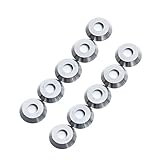 TANGDIAABBCC 10Pcs 12mm Round Carbide TiAlN Ball End Wood Turning Milling Cutter Inserts