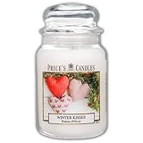 Price's - Winter Kisses Large Jar Candle - Sweet, Delicious, Quality Fragrance - Long Lasting Scent - Up to 150 Hour Burn Time