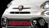 Ricreo Lettering for Abarth Front Grille, Letters for FIAT 500 ABARTH Grille, Original Style Decoration, Logo for Front Grille of Fiat Punto Evo Abarth, Fiat 595, Grille Customization (Red)
