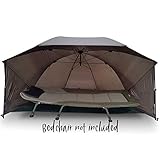 NEW NGT Carp Coarse Fishing 60" Waterproof Umbrella Brolly Shelter with Storm Sides Poles and Groundsheet